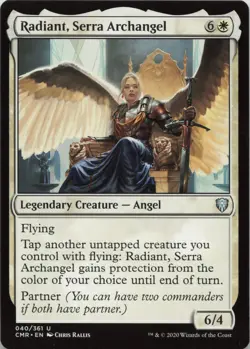 Radiant, Serra Archangel U Commander Legends 40 LP-MP - Image 1