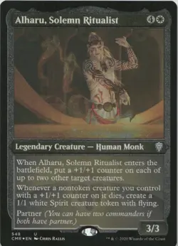 Alharu, Solemn Ritualist (Foil Etched) - FOIL - U Commander Legends 548 - MTG - Image 1