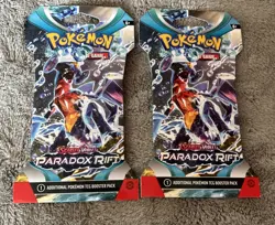 POKEMON Trading Card Game TCG Scarlet & Violet PARADOX RIFT 2 X Booster Pack LOT - Image 1