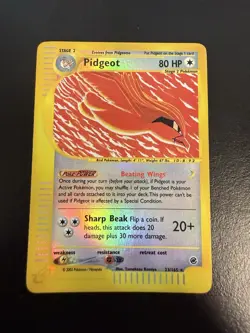Pokemon Pidgeot TCG Reverse Holo Rare Card 23/165 Expedition Base Set LP - Image 1