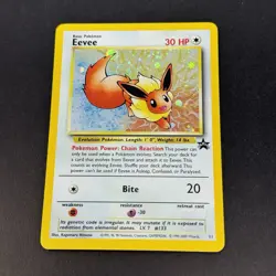 Eevee #11 Holo WotC Black Star Promo Vintage Pokemon TCG Card - Image 3