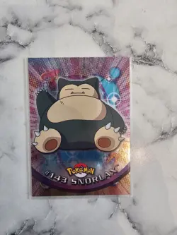 2000 Topps Pokemon TV Animation Series 3 FOIL #143 SNORLAX Blue Logo - Image 1