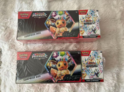 Pokemon Prismatic Evolutions Surprise Box And Booster Bundle Sealed (2-packs) - Image 1