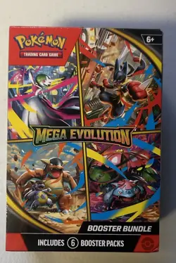 SEALED Mega Evolution Booster Bundle Pokemon Trading Card Game - Image 1