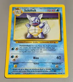 Schillok # 42/102 Uncommon Basis Set 1999 Pokemon Deutsch Near Mint Vintage - Image 1