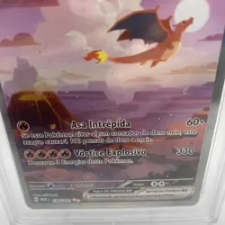 PORTUGESE Charizard EX 199/165 SIR Pokemon SV 151 PSA 9 MINT PORTUGESE **READ** - Image 4