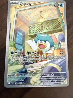 Quaxly 206/193 Paldea Evolved 2023 IR Holo Pokemon Card TCG - Image 1