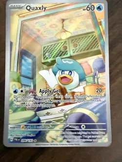 Quaxly 206/193 Paldea Evolved 2023 IR Holo Pokemon Card TCG - Image 2