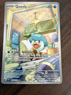 Quaxly 206/193 Paldea Evolved 2023 IR Holo Pokemon Card TCG - Image 4