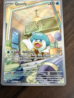 Quaxly 206/193 Paldea Evolved 2023 IR Holo Pokemon Card TCG - Image 5