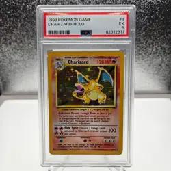 1999 Pokemon Base Set Charizard Holo #4 PSA 5 NM - Classic WOTC - Image 1