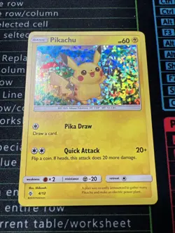 Pokemon TCG - 2018 Pikachu 4/12 - McDonald's Promo Holofoil - LP - Image 1