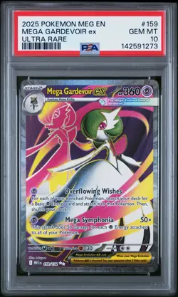 2025 POKEMON MEG EN-MEGA EVOLUTION ULTRA RARE #159 MEGA GARDEVOIR EX PSA 10 - Image 1
