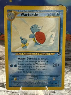 Pokemon TCG Wartortle Card 15/18 Southern Islands Promo - Image 1