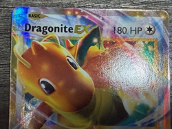 POKEMON DRAGONITE EX 72/108 ULTRA RARE HOLO EVOLUTIONS 2016 + NEW DARKRAI SLEEVE - Image 2