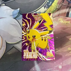 Pokemon Pikachu #025 Database Attacks Set Pink Shattered Holo - Image 1