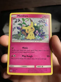 Mimikyu SM163 Holo Black Star Promo Pokemon 2019 Sun & Moon TCG - Image 1