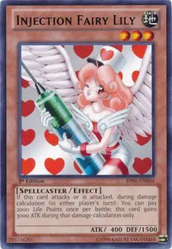 1x (LP) Injection Fairy Lily - BP01-EN004 - Rare - 1st Edition YuGiOh - Image 1