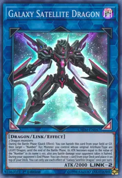 1x (LP) Galaxy Satellite Dragon - CHIM-EN047 - Super Rare - 1st Edition YuGiOh - Image 1