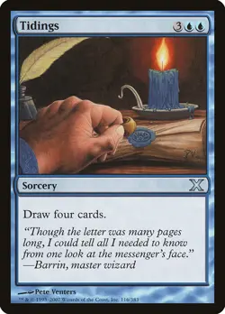 MTG Magic the Gathering Tidings (116/514) Tenth Edition LP - Image 1