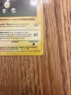 Pokemon Card - Shadowless Magenemite (53/102) Base Set 1999 ***NM*** - Image 4