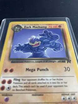 Pokemon Team Rocket Dark Machamp TCG Card 27/82 Non-Holo WOTC NM - Image 2