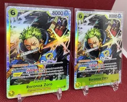 (2) One Piece Roronoa Zoro ST29-014 SR Card Egghead Starter Deck English - Image 2