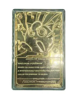 Pokemon Jigglypuff 23K Gold Plated Trading Card with COA 1999 - Image 4