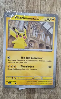 Pikachu At The Musuem, Pokemon X Natural History Musuem Promo Card. New & Sealed - Image 1