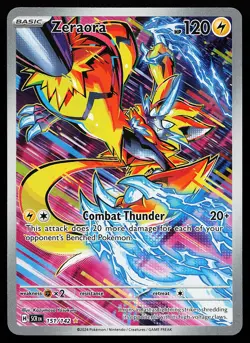 Zeraora 151/142 Holo Illustration Rare Stellar Crown Pokemon Card - Image 1