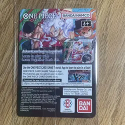 Bandai One Piece CCG Monkey.D.Luffy US Voyage Promo Full Art Holo Card P-1000 - Image 2