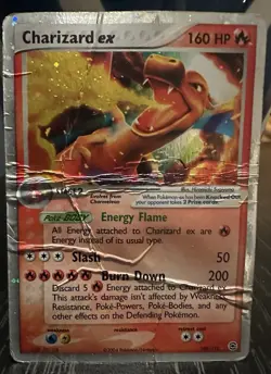 Pokemon Charizard ex 105/112 EX FireRed & LeafGreen Holo Ultra Rare 160 HP Card - Image 1