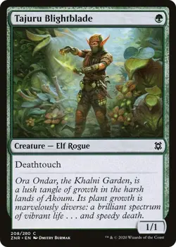 MTG Tajuru Blightblade - Zendikar Rising (ZNR) NM #208 - Image 1