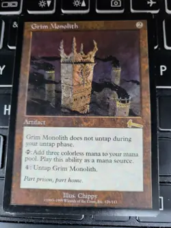 Grim Monolith Urza's Legacy MTG - Image 1