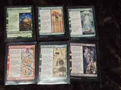 MTG Enchantment Saga x 6 Leaves from the Vine/The Cave of Two Lovers/Fat Chocobo - Image 1