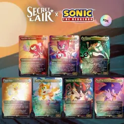 Secret Lair: Sonic the Hedgehog: Friends and Foes, Rainbow Foil, Opened, mtg - Image 1