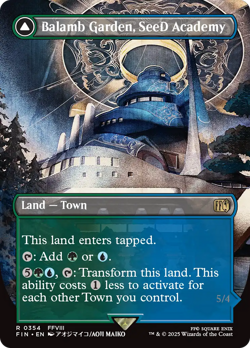x1 Balamb Garden, SeeD Academy // Airborne FIN MTG 354 FULL ART BORDERLESS 1x - Image 1