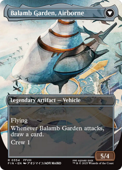 x1 Balamb Garden, SeeD Academy // Airborne FIN MTG 354 FULL ART BORDERLESS 1x - Image 2