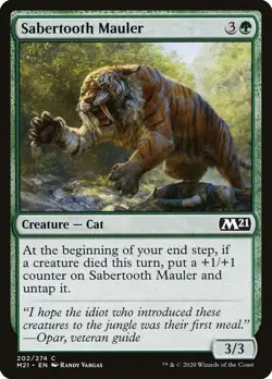 MTG Sabertooth Mauler - Core Set 2021 (M21) NM #202 - Image 1