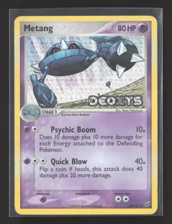 Pokemon 2005 EX Deoxys Metang #40/107 - Image 1