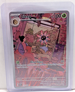 Lileep 145/142 SV07: Stellar Crown Illustration Rare Holo Pokemon TCG NM - Image 1