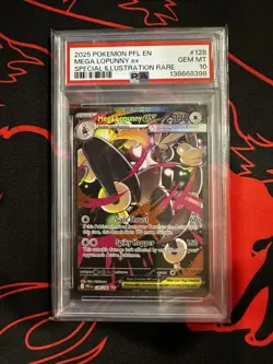 MEGA LOPUNNY EX #129 SPECIAL ILLUSTRATION RARE 2025 POKEMON PHANTASMAL PSA 10 - Image 1