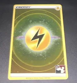Pokemon TCG Lightning Energy Prize Pack Play! Pokemon Cosmos Holo SWIRL NM/LP - Image 1