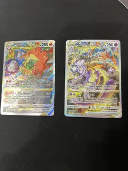 VSTAR Mewtwo & Charizard Set of 2 GG44/GG70, SWSH262 Dual Art Pokemon Tcg - Image 1