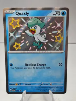 Pokemon Quaxly SVP 082 Black Star Promo Holo - Image 1