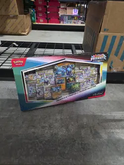 Pokemon TCG: Prismatic Evo Lucario Tyranitar Ex Premium Collection Sealed Box - Image 1