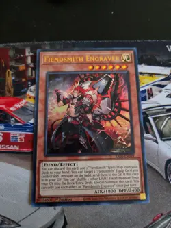 Yu-Gi-Oh! Fiendsmith Engraver (UR) RA04-EN049 Quarter Century Stampede 1st Ed - Image 1