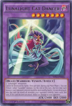 1x (NM) Lunalight Cat Dancer - SHVI-EN046 - Rare - 1st Edition YuGiOh - Image 1