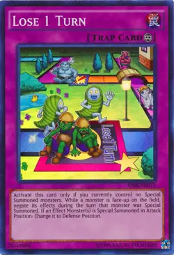 1x (P) Lose 1 Turn - AP08-EN013 - Super Rare - Unlimited Edition YuGiOh - Image 1