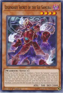1x (EX) Legendary Secret of the Six Samurai - SAST-EN093 - Common - 1st Edition - Image 1